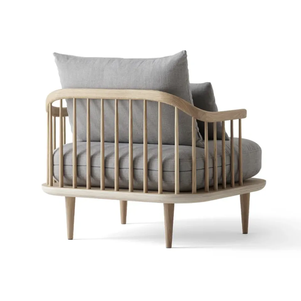 Butaca Fly SC1, Roble claro aceitado + beige tela*&Tradition Outlet