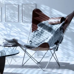 Butaca KS Chair, cuero natural, estructura negra*OX Denmarq Sale