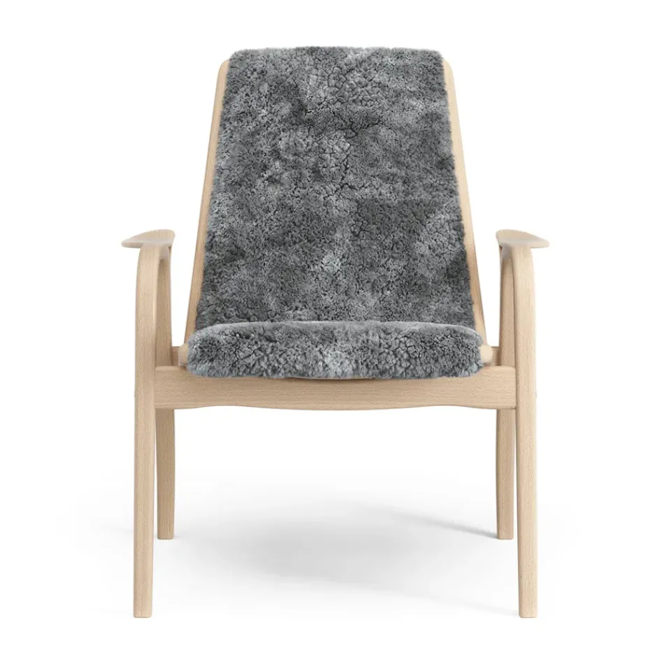 Butaca Laminett haya lacada/piel de oveja, Scandinavian Grey (gris)*Swedese Online