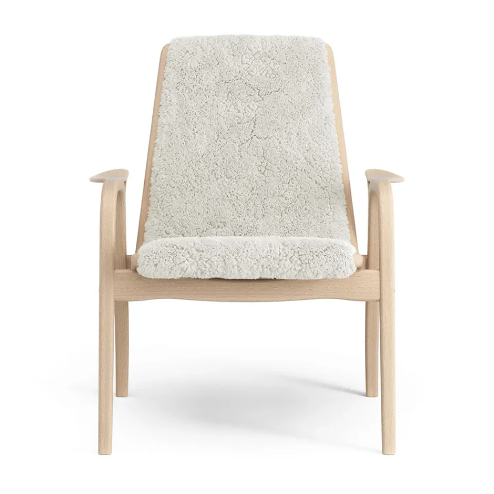 Butaca Laminett haya lacada/piel de oveja, Offwhite (blanco)*Swedese Hot