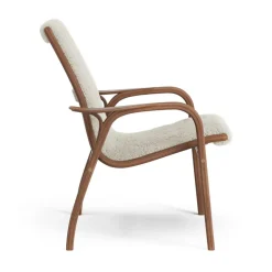 Butaca Laminett nogal aceitado/piel de oveja, Moonlight (beige)*Swedese Sale