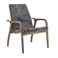 Butaca Laminett roble/piel de oveja Special Edition, Rubio Monocoat Chocolate-Charcoal*Swedese Sale