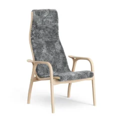 Butaca Lamino haya lacada/piel de oveja, Scandinavian Grey*Swedese Sale