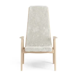 Butaca Lamino haya lacada/piel de oveja, Offwhite (blanco)*Swedese New