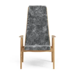 Butaca Lamino roble aceitado/piel de oveja, Scandinavian Grey*Swedese New