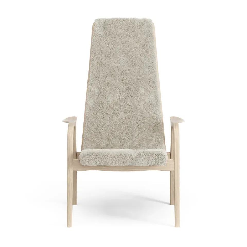 Butaca Lamino roble pigmentado blanco/piel de oveja, Moonlight*Swedese Discount