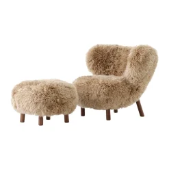 Butaca Little Petra VB1 incl. puf ATD1, Nogal aceitado-Sheepskin honey*&Tradition Best