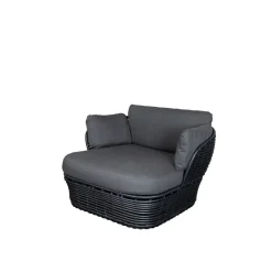 Butaca Lounge Basket, Graphite grey, incl. cojines es*Cane-line Discount