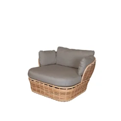 Butaca Lounge Basket, Natural, incl. cojines taupe*Cane-line New