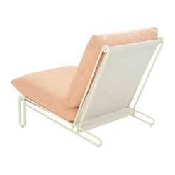Butaca lounge Blixt, Pearl white-teddy orange*Brafab Clearance