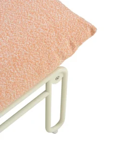 Butaca lounge Blixt, Pearl white-teddy orange*Brafab Clearance