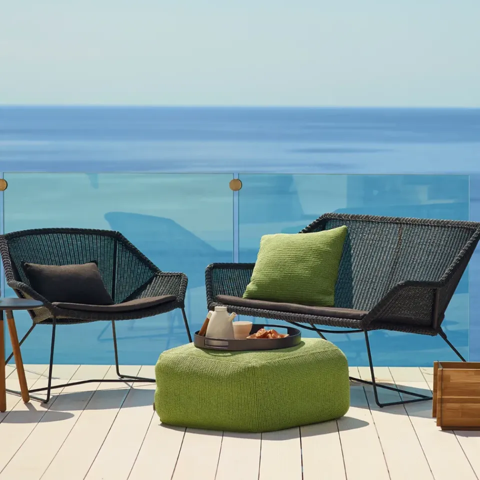Butaca Lounge Breeze weave, White grey*Cane-line Hot