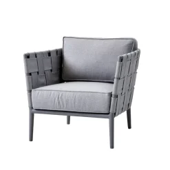 Butaca Lounge Conic, Light grey, incl. cojines*Cane-line New