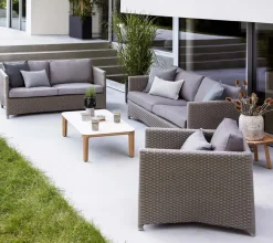 Butaca Lounge Diamond soft rope, Natté taupe*Cane-line Best