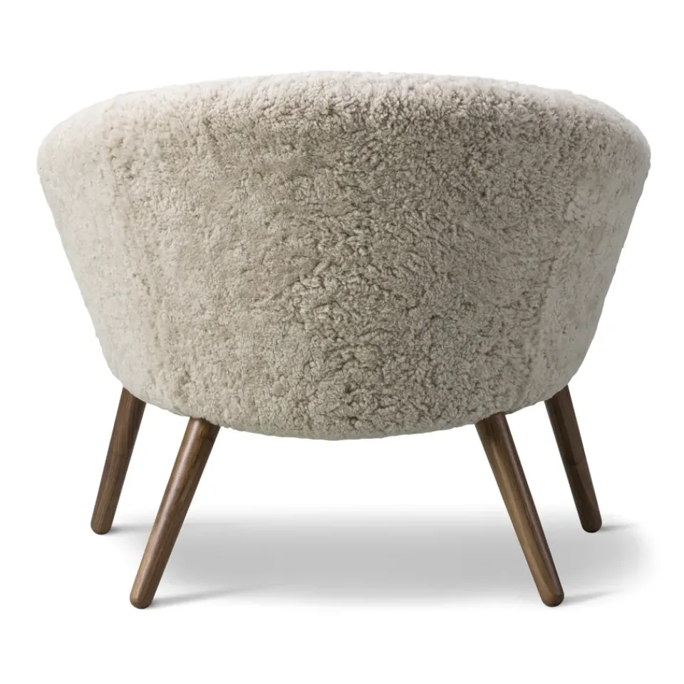Butaca Lounge Ditzel de piel de oveja, Moonlight - walnut*Fredericia Furniture Best