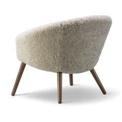Butaca Lounge Ditzel de piel de oveja, Moonlight - walnut*Fredericia Furniture Best