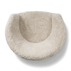 Butaca Lounge Ditzel de piel de oveja, Moonlight - walnut*Fredericia Furniture Best