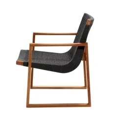 Butaca Lounge Endless, Dark grey, teakstativ*Cane-line Discount