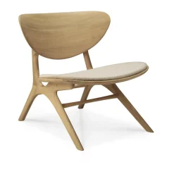 Butaca Lounge Eye, Roble, blanco roto*Ethnicraft Hot