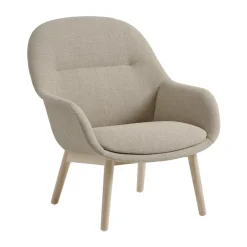 Butaca Lounge Fiber Lounge patas de roble, Ecriture 240-grey*Muuto Hot
