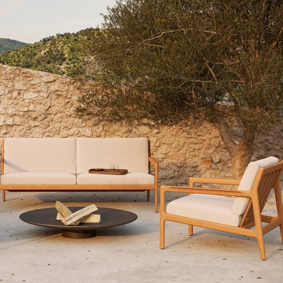Butaca Lounge Jack outdoor teak, Offwhite*Ethnicraft Hot