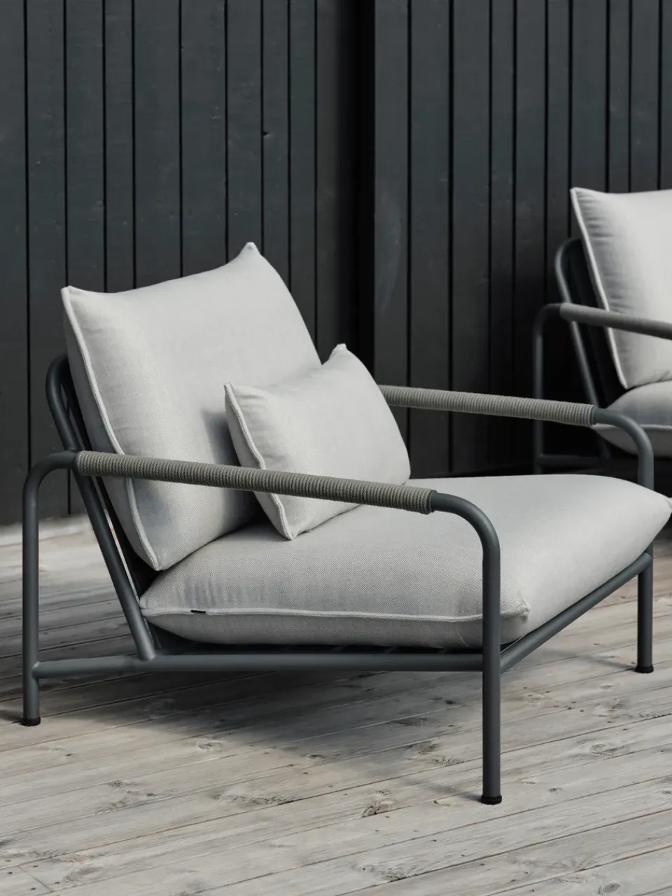 Butaca Lounge Lerberget, Anthracite-fresno*Brafab Sale