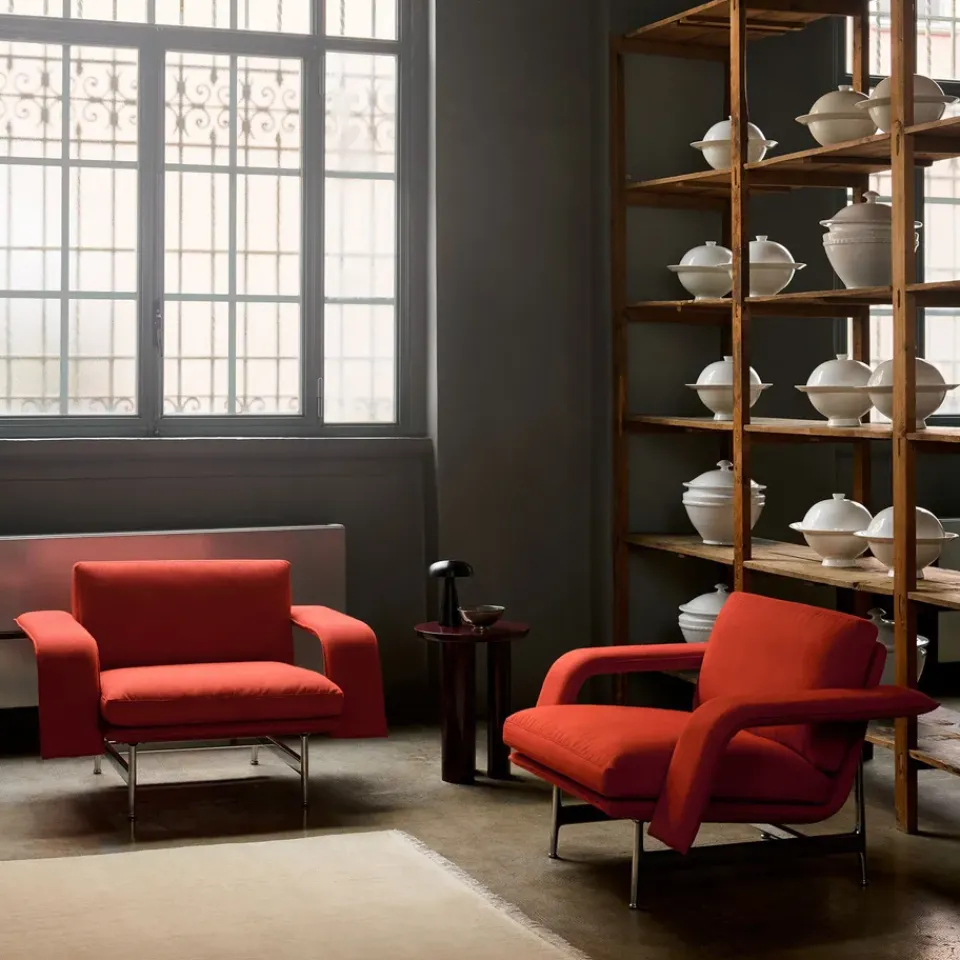 Butaca Lounge Meantime AV29, Pol. aluminium-Fiord 0571*&Tradition Best