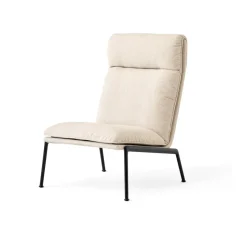 Butaca lounge Muno LN16 High back, Warm black-Cifrado 0221*&Tradition Hot