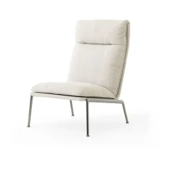 Butaca lounge Muno LN16 High back, Dark chrome-Cifrado 0221*&Tradition