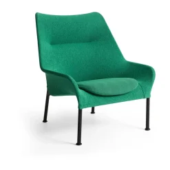 Butaca Lounge O2 Lounge Chair, Soft green-acero lacado negro*HAY Online
