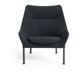 Butaca Lounge O2 Lounge Chair, Soft black-acero lacado*HAY Hot