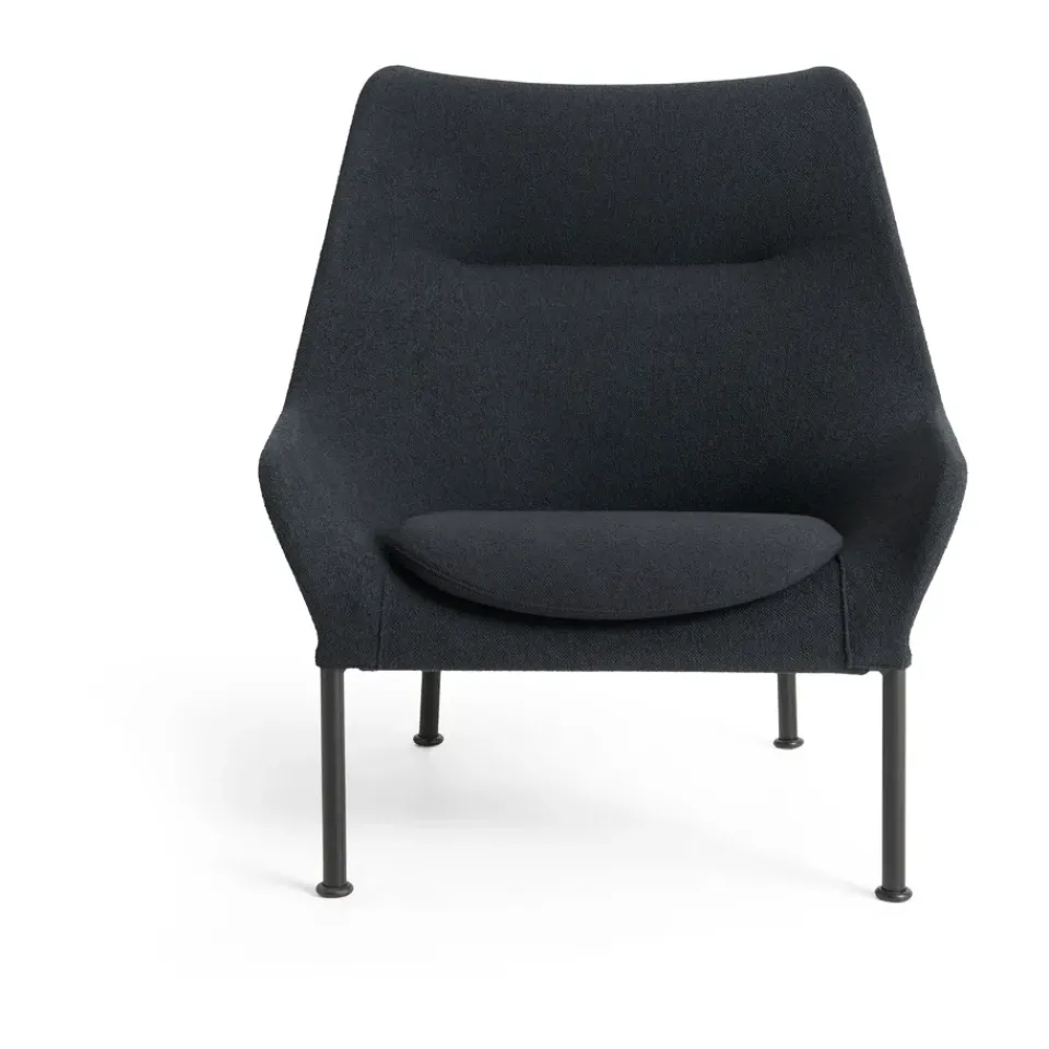 Butaca Lounge O2 Lounge Chair, Soft black-acero lacado*HAY Hot