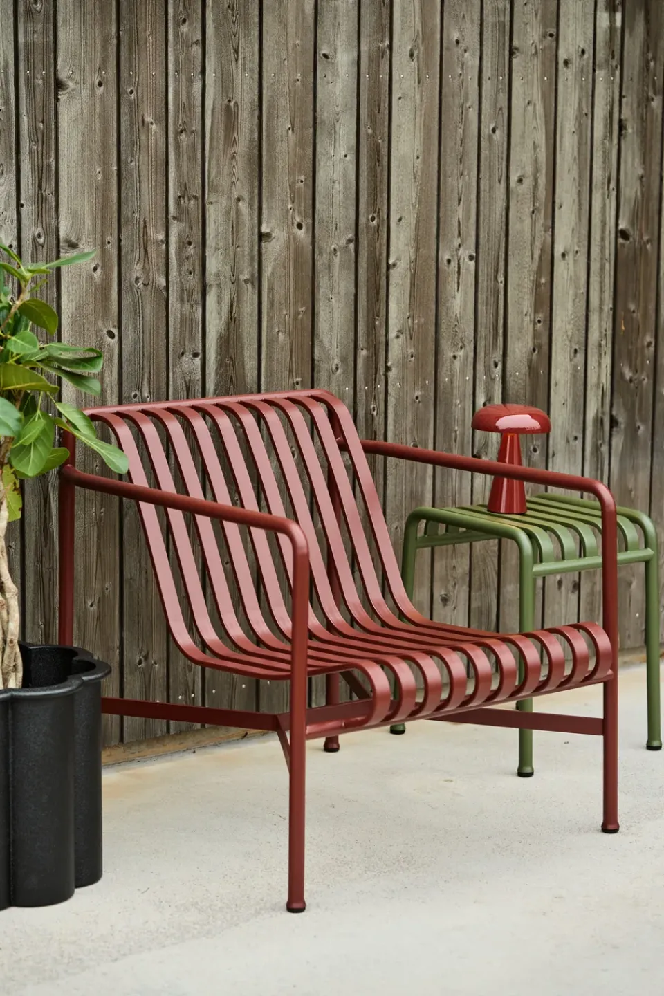 Butaca Lounge Palissade Low, Iron red*HAY Outlet