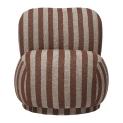 Butaca Lounge Rico lounge piccolo, Louisiana, Sand-chocolate*Ferm Living Outlet