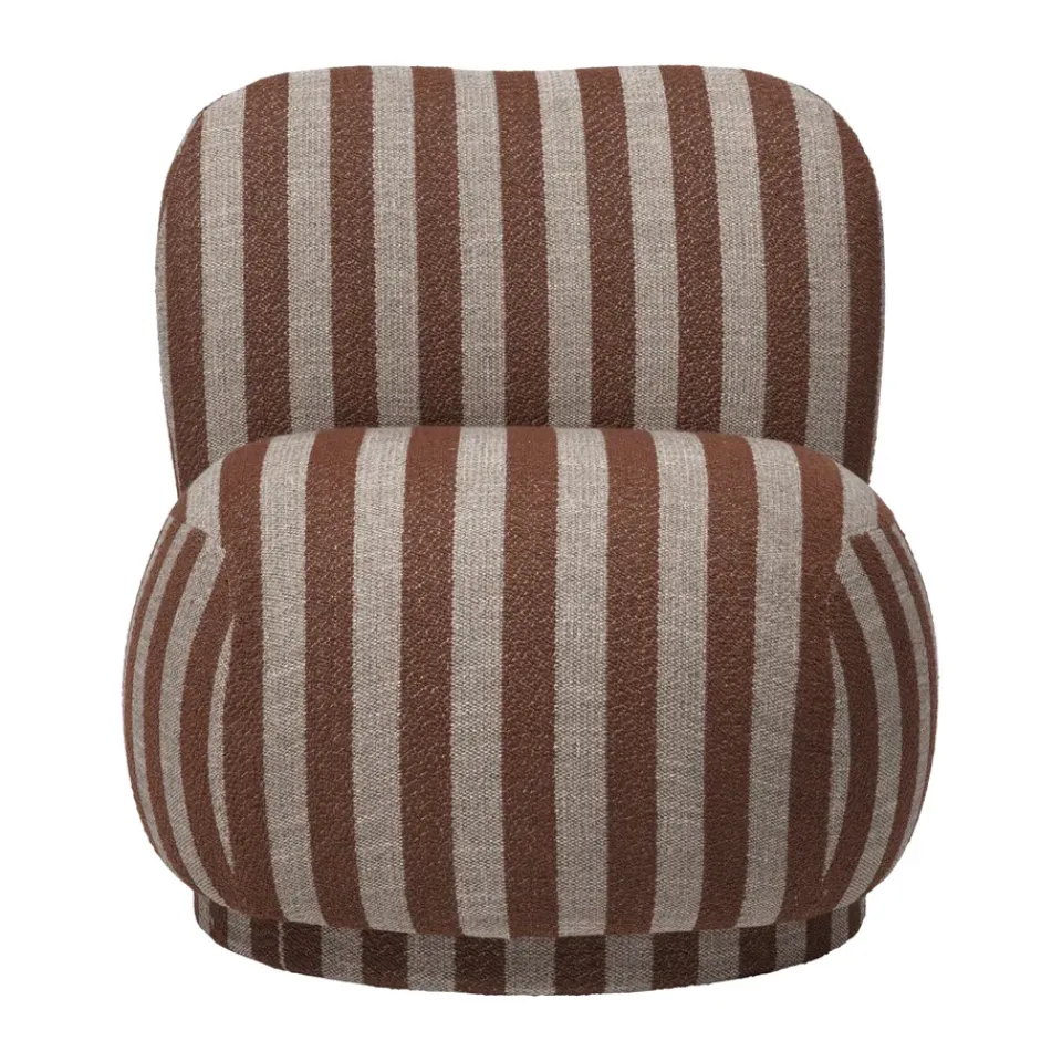 Butaca Lounge Rico lounge piccolo, Louisiana, Sand-chocolate*Ferm Living Outlet
