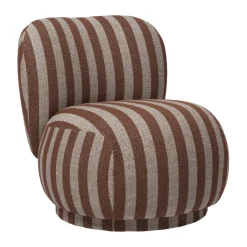 Butaca Lounge Rico lounge piccolo, Louisiana, Sand-chocolate*Ferm Living Outlet