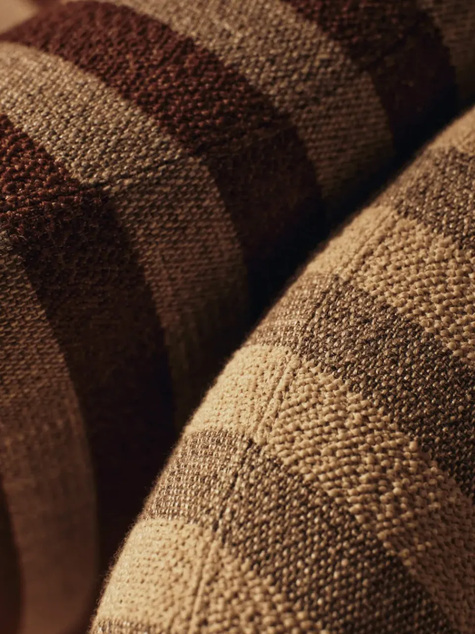 Butaca Lounge Rico lounge piccolo, Louisiana, Sand-chocolate*Ferm Living Outlet