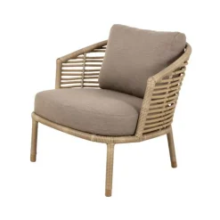 Butaca Lounge Sense, Natté taupe, natural, incluyendo cojines taupe*Cane-line Hot