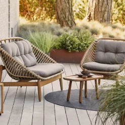Butaca Lounge String, Airtouch taupe-teak*Cane-line Best