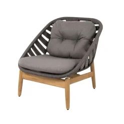 Butaca Lounge Strington, Airtouch dark grey-teak*Cane-line Best