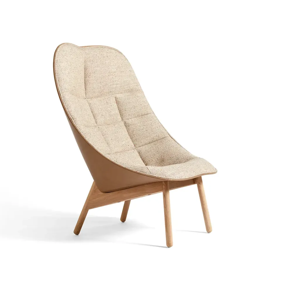 Butaca lounge Uchiwa Quilt, Bolgheri lgg60 melange-roble-sense nougat*HAY Clearance