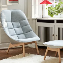 Butaca lounge Uchiwa Quilt, Bolgheri lgg60 melange-roble-sense nougat*HAY Clearance