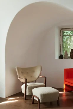 Butaca Lounge Wulff Lounge Chair ATD2, nogal aceitado-Karakorum*&Tradition