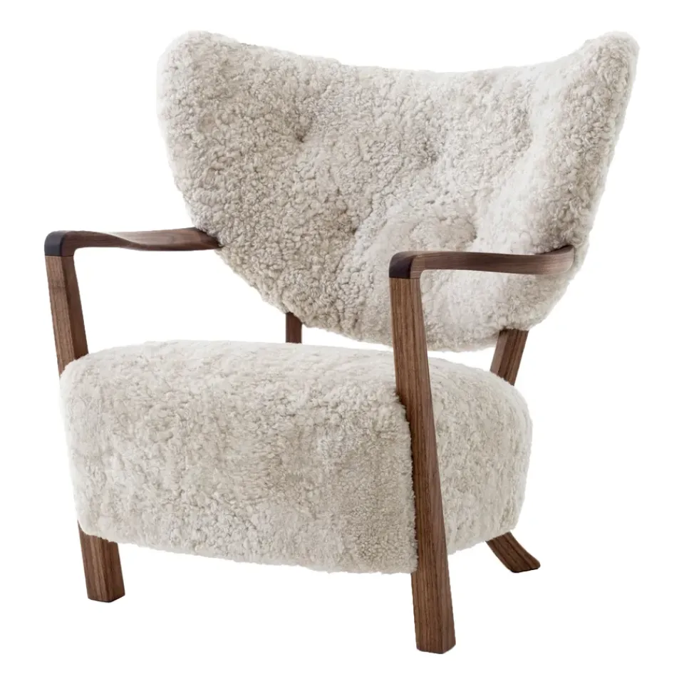 Butaca Lounge Wulff Lounge Chair ATD2, nogal aceitado-Moonlight*&Tradition