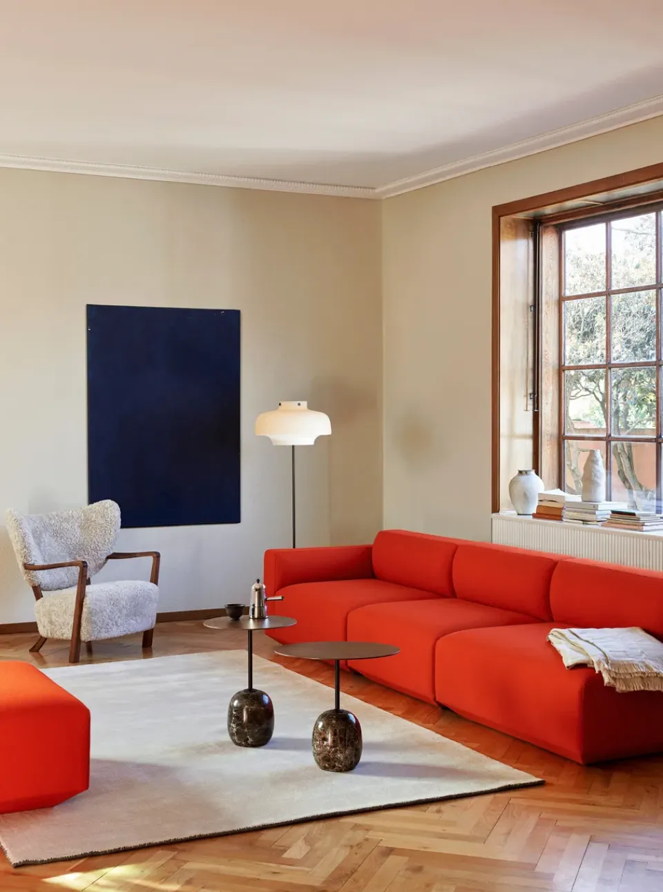 Butaca Lounge Wulff Lounge Chair ATD2, nogal aceitado-Moonlight*&Tradition