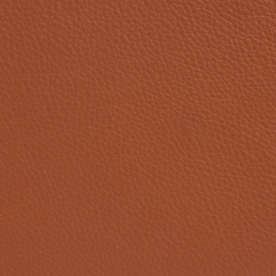 Butaca Sunny con reposabrazos, Piel color coñac con estructura cromada y ruedas*Lammhults Outlet