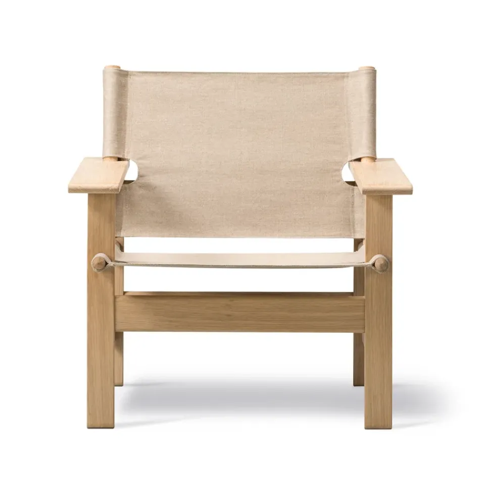 Butaca The Canvas Chair, Estructura Canvas natural aceitada clara*Fredericia Furniture Best