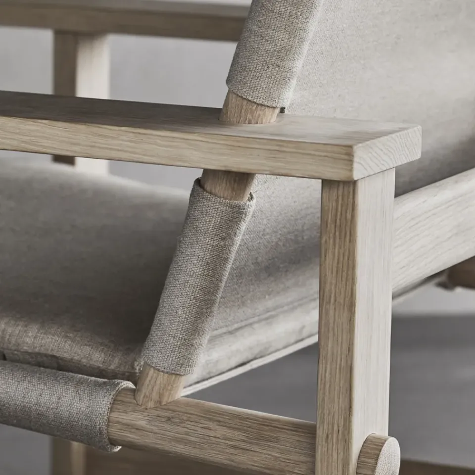 Butaca The Canvas Chair, Estructura Canvas natural aceitada clara*Fredericia Furniture Best