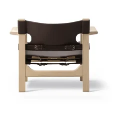 Butaca The Spanish Chair, Cuero oscuro-roble enjabonado*Fredericia Furniture Outlet
