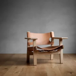 Butaca The Spanish Chair, Cuero - roble ahumado*Fredericia Furniture Best